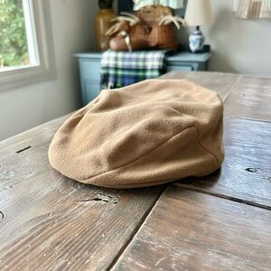 Vintage Tan Men's Flat Cap Hat